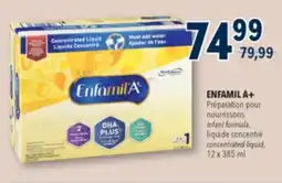Familiprix Enfamil A+ Milk-based Iron Fortified infant formula 0-12 months Concentrated liquid must add water offer