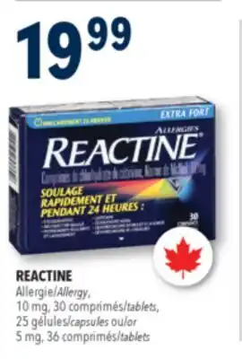 Familiprix Reactine extra strength allergy tablets 30un offer