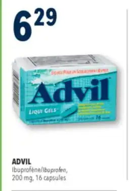 Familiprix Advil Liqui-Gels ibuprofen capsules 16un offer