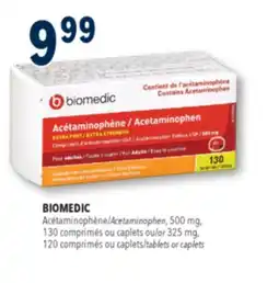 Familiprix BIOMEDIC Acetaminophen, 130 caplets offer