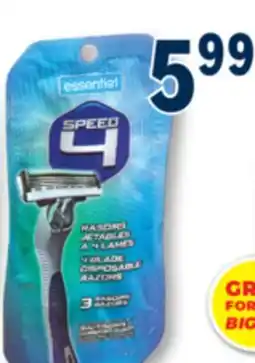 Familiprix ESSENTIEL Selected disposable razors offer