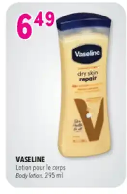 Familiprix Vaseline Intensive Care dry skin repair lotion 295ml offer