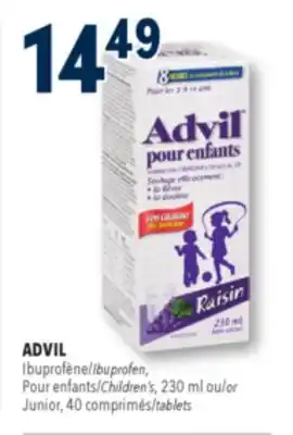 Familiprix Children's Advil ages 2-12 ibuprofen oral suspension grape offer