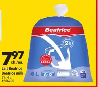 Giant Tiger Beatrice milk offer