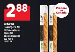 Maxi BAGUETTES BOULANGERIE ACE | BAGUETTES, 200-400 g offer