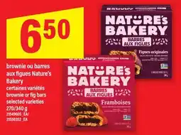 Maxi BROWNIE OU BARRES AUX FIGUES NATURE'S BAKERY | BROWNIE OR FIG BARS, 270/340 g offer