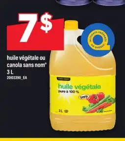 Maxi HUILE VÉGÉTALE OU CANOLA SANS NOM , 3 L offer