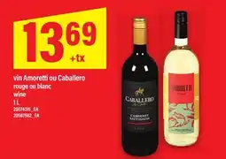 Maxi VIN AMORETTI OU CABALLERO | WINE, 1 L offer