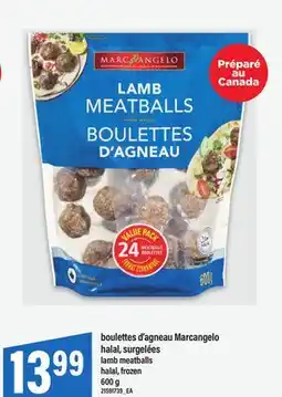 Maxi BOULETTES D'AGNEAU MARCANGELO HALAL | LAMB MEATBALLS, 600 G offer
