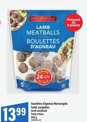 Maxi BOULETTES D'AGNEAU MARCANGELO HALAL | LAMB MEATBALLS, 600 G offer