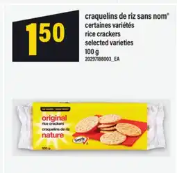 Maxi CRAQUELINS DE RIZ SANS NOM, 100 G offer