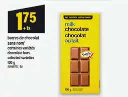 Maxi BARRES DE CHOCOLAT SANS NOM | CHOCOLATE BARS, 100 G offer