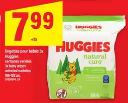 Maxi LINGETTES POUR BÉBÉS 3X HUGGIES | 3X BABY WIPES, 168-192 UN offer