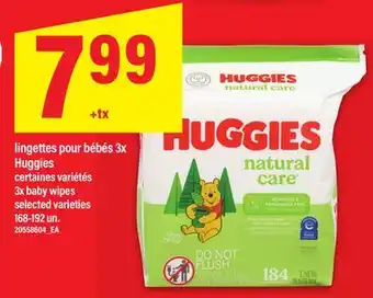 Maxi LINGETTES POUR BÉBÉS 3X HUGGIES | 3X BABY WIPES, 168-192 UN offer