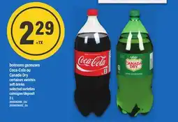 Maxi BOISSONS GAZEUSES COCA-COLA OU CANADA DRY | SOFT DRINKS, 2 L offer