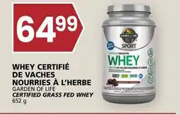 Rachelle-Bery Grocery GARDEN OF LIFE CERTIFIED GRASS FED WHEY offer