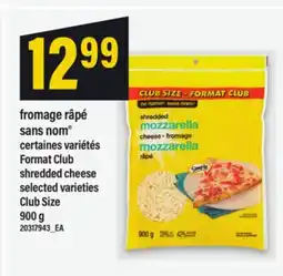 Maxi Fromage râpé Sans nom, 900 g | Format Club Shredded cheese offer