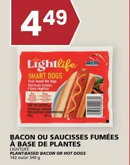 Rachelle-Bery Grocery LIGHTLIFE PLANT-BASED BACON OR HOT DOGS offer