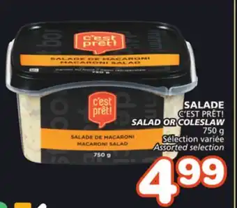Marches Tradition C'EST PRÊT! SALAD OR COLESLAW offer