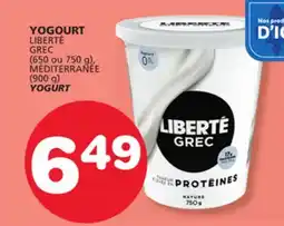 Marches Tradition LIBERTÉ GREC (650 ou 750 g), MÉDITERRANÉE (900 g) YOGURT offer