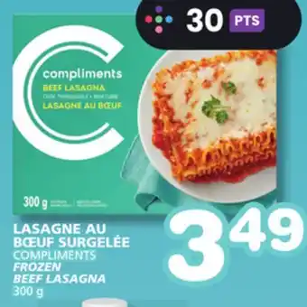 Marches Tradition COMPLIMENTS FROZEN BEEF LASAGNA offer