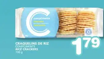 Marches Tradition COMPLIMENTS RICE CRACKERS offer