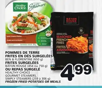 Marches Tradition HEALTHY CHOICE GOURMET STEAMERS SIMPLY STEAMERS FROZEN FRIED POTATOES OR MEALS offer