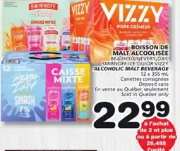 Marches Tradition BEACH DAY EVERY DAY, SMIRNOFF ICE OR VIZZY ALCOHOLIC MALT BEVERAGE offer