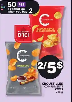 Marches Tradition COMPLIMENTS CHIPS offer