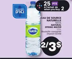 Marches Tradition NAYA NATURAL SPRING WATER offer