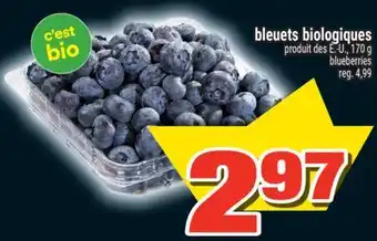 Super C BLEUETS BIOLOGIQUES | BLUEBERRIES offer