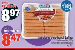 Super C saucisses porc-boeuf Lafleur | Lafleur pork & beef sausages offer
