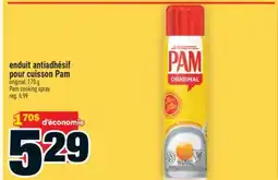Super C ENDUIT ANTIADHÉSIF POUR CUISSON PAM | PAM COOKING SPRAY offer