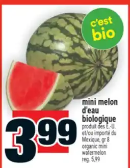 Super C MINI MELON D'EAU BIOLOGIQUE | ORGANIC MINI WATERMELON offer