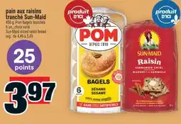 Super C pain aux raisins tranché Sun‑Maid | Sun‑Maid sliced raisin bread offer