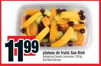 Super C Plateau de fruits Sun Rich | Sun Rich fruit tray offer