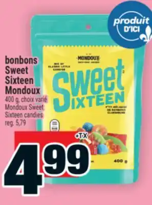 Super C bonbons Sweet Sixteen Mondoux | Mondoux Sweet Sixteen offer
