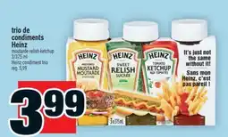 Super C Trio de condiments Heinz | Heinz condiment trio offer
