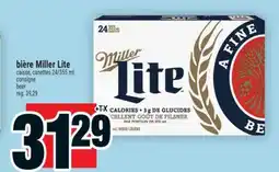 Super C BIÈRE MILLER LITE | CANETTES CONSIGNE BEER, 24/355 ML offer