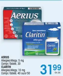 Uniprix AERIUS, Allergies Compr. / Allergy, Tablets , CLARITIN Allergies Compr. / Allergy Tablets offer
