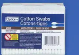 Uniprix OPTION+ Cotons-tiges / Cotton swabs offer
