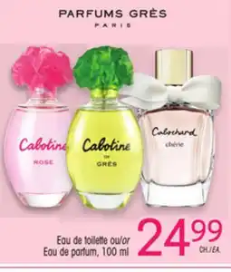 Uniprix PARFUMS GRÉS Eau de toilette ou/or Eau de parfum offer