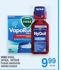 Uniprix VICKS NYQUIL, DAYQUIL, VAPORUB Produits sélectionnés / Selected products offer