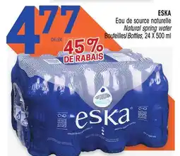 Uniprix ESKA Eau de source naturelle /Natural spring water offer