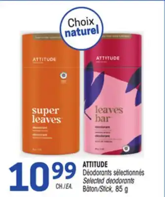 Uniprix ATTITUDE Déodorants sélectionnés offer