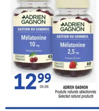 Uniprix ADRIEN GAGNON Produits naturels sélectionnés / Selected natural products offer
