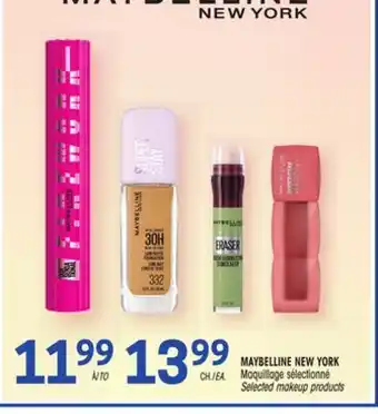 Uniprix MAYBELLINE NEW YORK Maquillage sélectionné / Selected makeup products offer