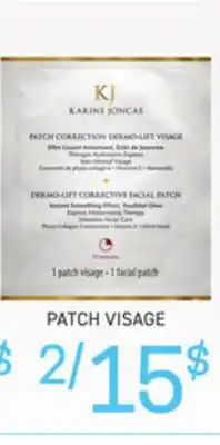 Uniprix KARINE JONCAS Patch correction dermo-lift yeux ou visage/Dermo-lift correction eyes or facial patch offer