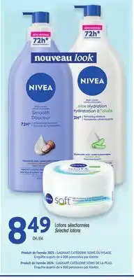 Uniprix NIVEA Lotions sélectionnées/Selected lotions offer