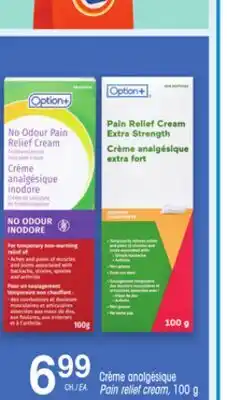 Uniprix Option+ Crème analgésique/Pain relief cream offer